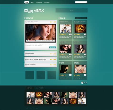 flash video gallery template