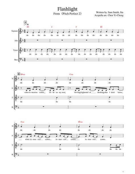 flashlight satb
