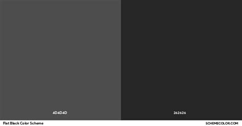 flat black color