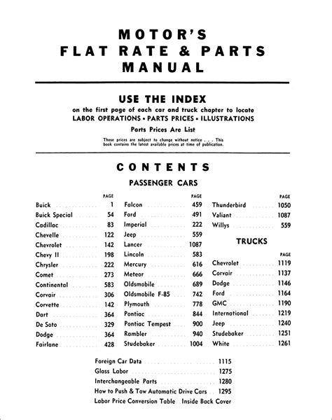 Flat Rate Manual For Auto Engine Repair