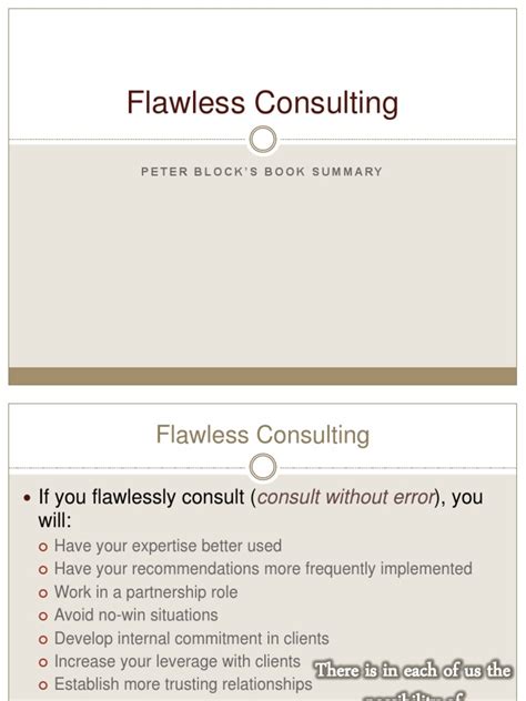 Flawless Consulting Summary