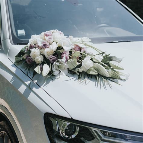 fleur voiture mariage