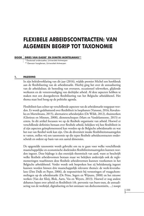 flexibele arbeidscontracten
