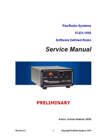 Flexradio Systems Flex 1500 Software Defined Radio Service
