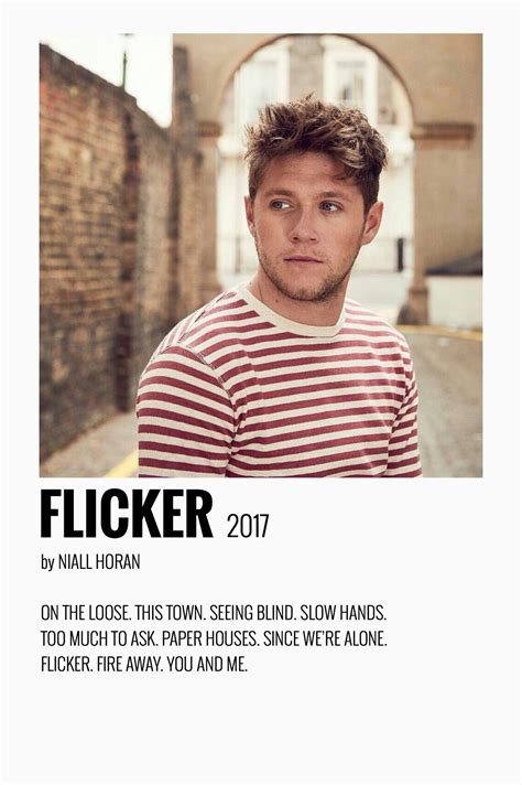 flicker (2017) Music poster design, Niall horan, Iconic poster