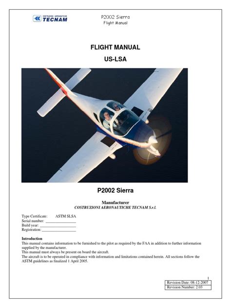 Flight Manual Us Lsa