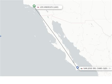 The average flight time from Los Angeles to San Jose del Cab