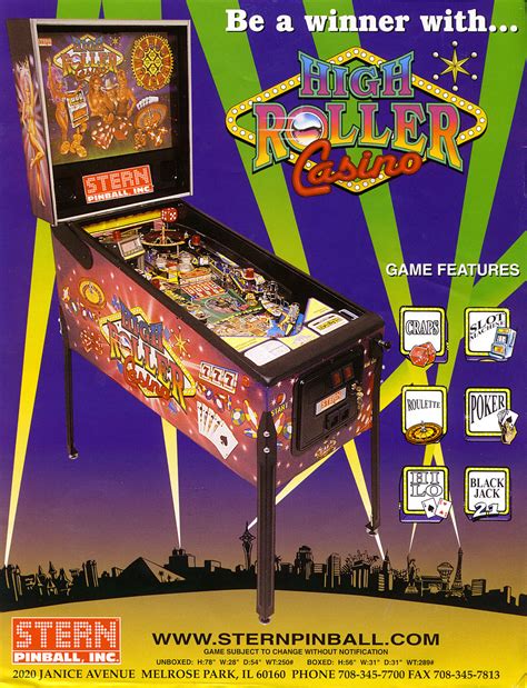 flipper stern 2001 high roller casino dcvu france