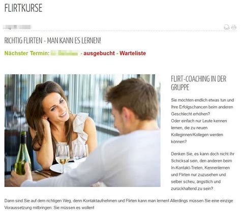 flirtkurse in unterhaching
