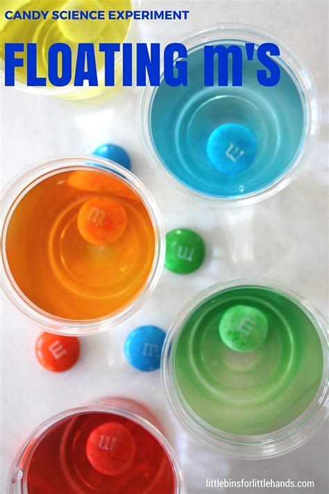 Floating M Amp M Science Project Little Bins M And M Science Experiment - M And M Science Experiment