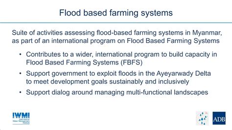 Flood Based Farming Systems In East Africa Spate Irrigation