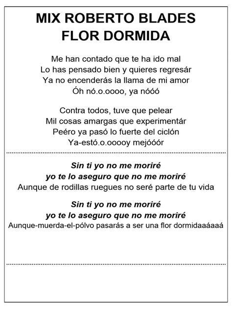 flor dormida partitura salsa