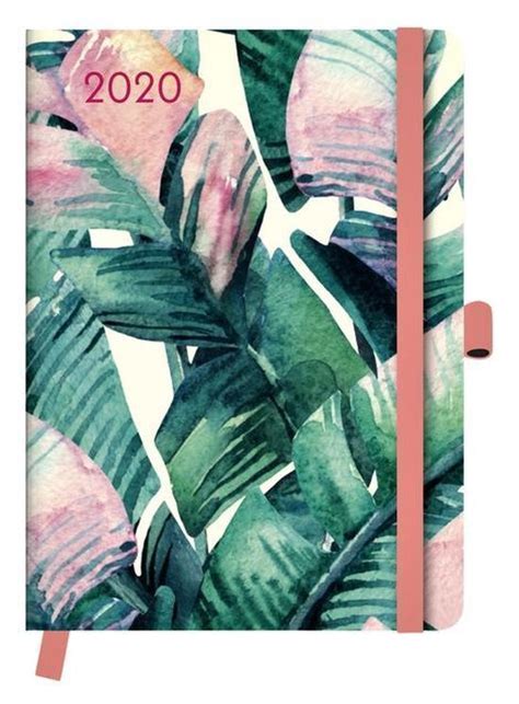 floral 2020 small greenline diary