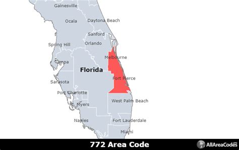 florida area code 772