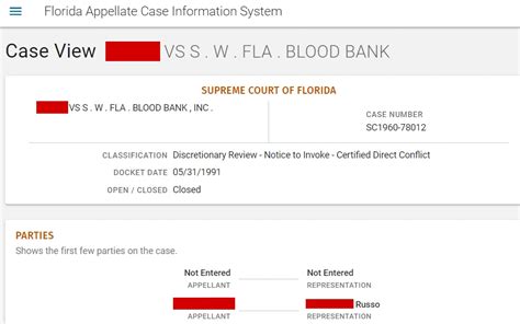 florida case search