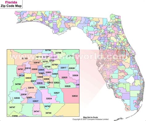 florida county zip code map