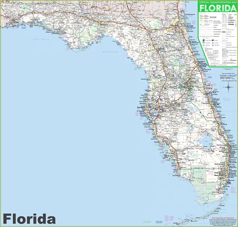 florida detailed map