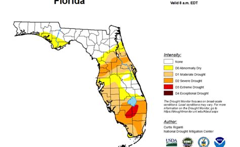 florida drought map