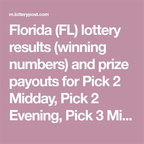 florida evening pick 3