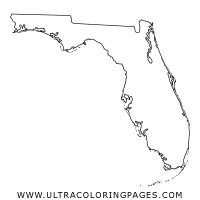 Florida Map Coloring Page Ultra Coloring Pages Map Of Florida Coloring Page - Map Of Florida Coloring Page