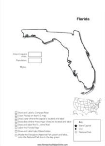 Florida Map Worksheets K12 Workbook Florida Map Second Grade Worksheet - Florida Map Second Grade Worksheet