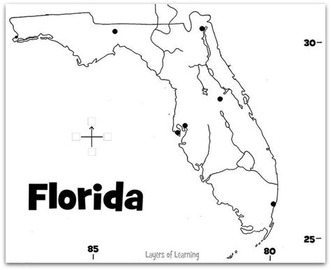 Florida Map Worksheets Learny Kids Florida Map Second Grade Worksheet - Florida Map Second Grade Worksheet