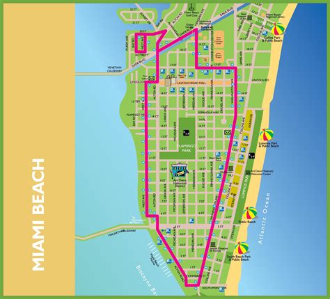 florida miami beach map