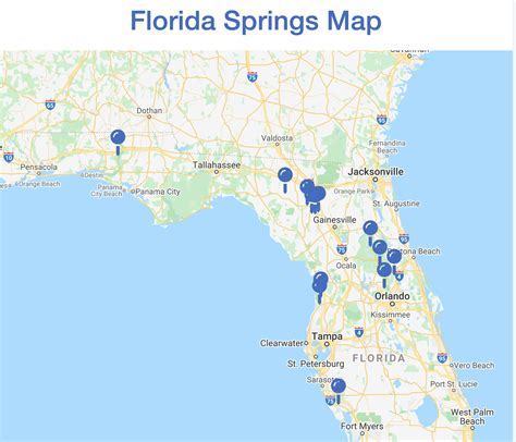 florida springs map