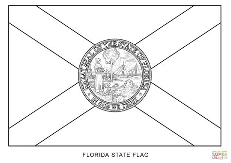 Florida State Flag Coloring Page Free Printable Coloring Map Of Florida Coloring Page - Map Of Florida Coloring Page