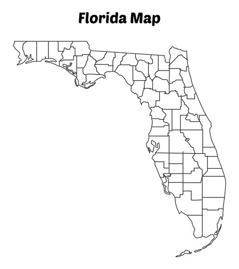 Florida State Map Outline Kids Printables Florida State Map For Kids - Florida State Map For Kids