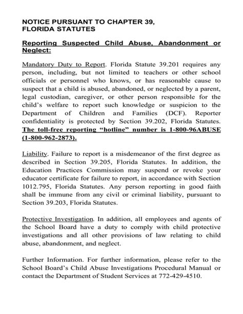 Florida Statute 39