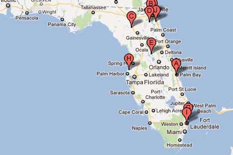 Florida Winn Dixie Map
