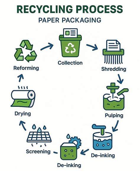 flow chart of recycling paper process