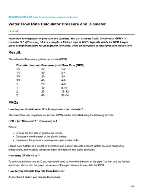 Flow Rate Calculator Pressure And Diameter Copely Fluid Rate Calculator - Fluid Rate Calculator