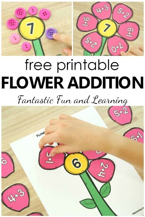 Flower Math Activities Sharing Kindergarten Flower Math - Flower Math