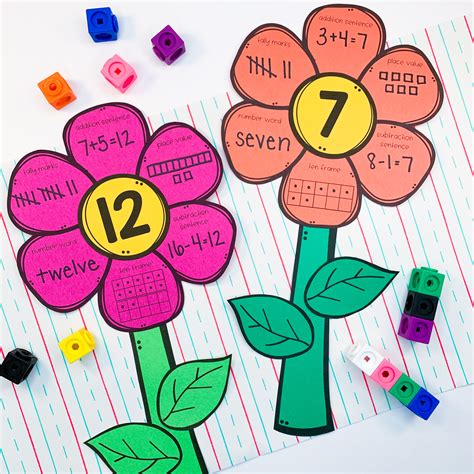 Flower Math Activity For Spring No Time For Flower Math - Flower Math