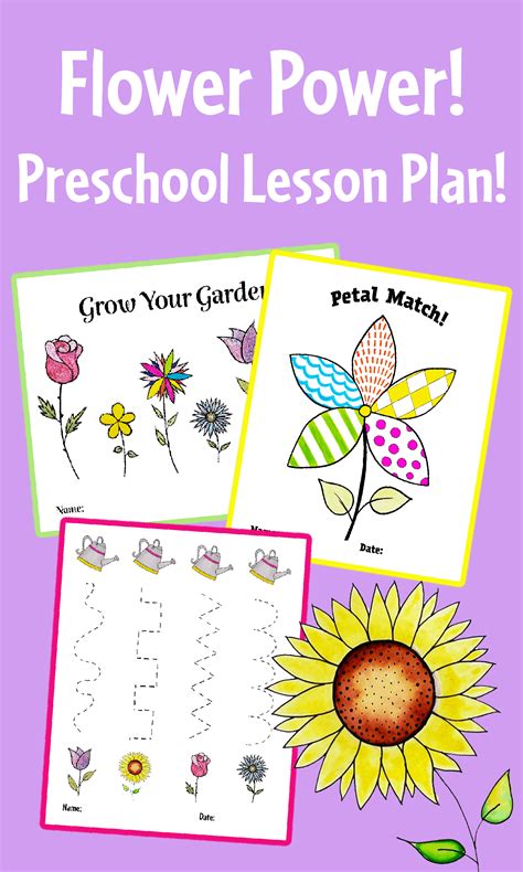Flower Power Themed Preschool Lesson Plan The Hollydog Preschool Flower Theme Worksheets - Preschool Flower Theme Worksheets