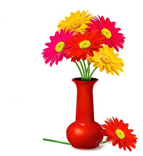 Flower Vases With Flowers Clipart