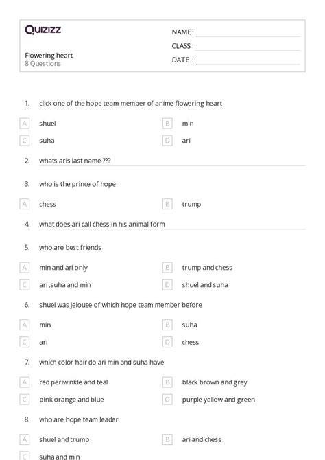 flowering heart Fun - Quizizz
