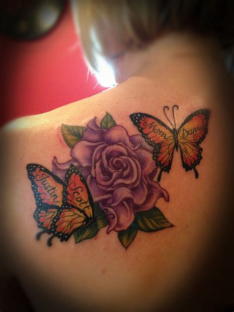  Flowers And Butterflies Tattoo Designs - Flowers And Butterflies Tattoo Designs
