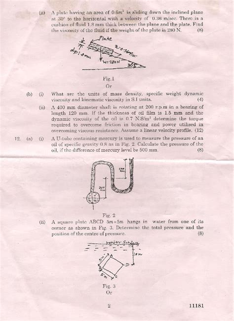 Read Online Fluid Mechanics 2012 Question Paper 