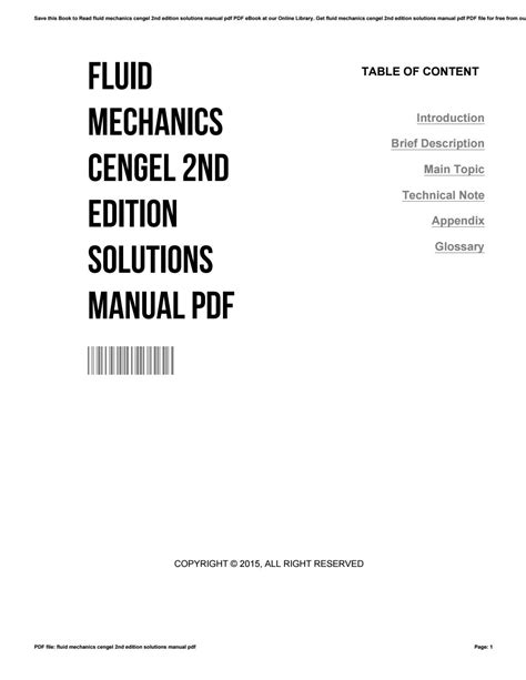 Download Fluid Mechanics Cengel 2Nd Edition Solutions Manual Pdf 