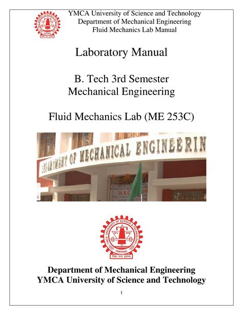 Read Online Fluid Mechanics Lab Manual For Mechanical Engineering 