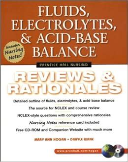 Read Fluids Electrolytes Acid Base Balance Reviews Rationales Prentice Hall Nursing Reviews Rationales Series 