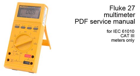 Full Download Fluke 27Fm User Guide 