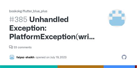 flutter - write_characteristic_error, writeCharacteristic failed, null ...