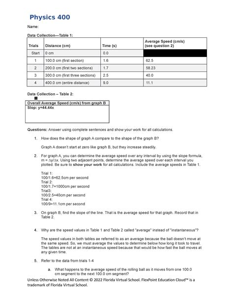 Flvs Circle Lab Answers Physics