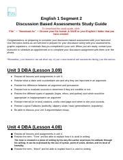 Flvs English 1 Segment 2 Answer