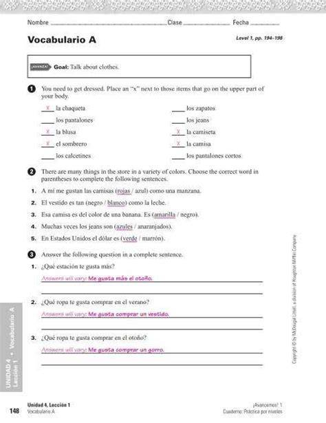 flvs spanish 1 module 4 dba questions