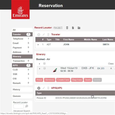 Fly Emirates Ticket